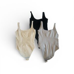 Snatching Women's Bodysuit Bundle - Black, Cream, and Tan